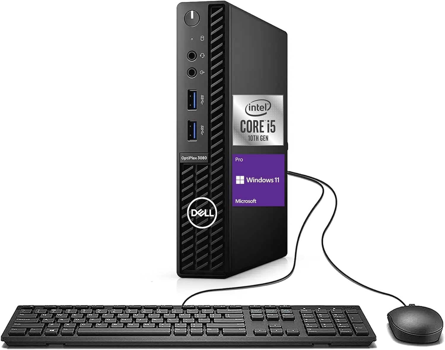 Dell OptiPlex 3080 Micro PC | Intel Core i5-10500T | 16GB RAM | 512GB SSD | Windows 11 Pro | Wi-Fi+ BT | Mini Desktop Computer (Renewed) (16GB RAM + 512GB SSD) - Image 2