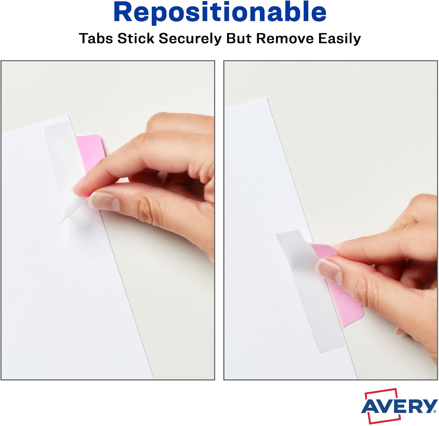 Avery Margin Ultra Tabs, 24 Repositionable Sticky Tabs, 2.5" x 1", 2-Side Writable Page Markers in Assorted Pastel Colors, 1 Pack (74769) - Image 5