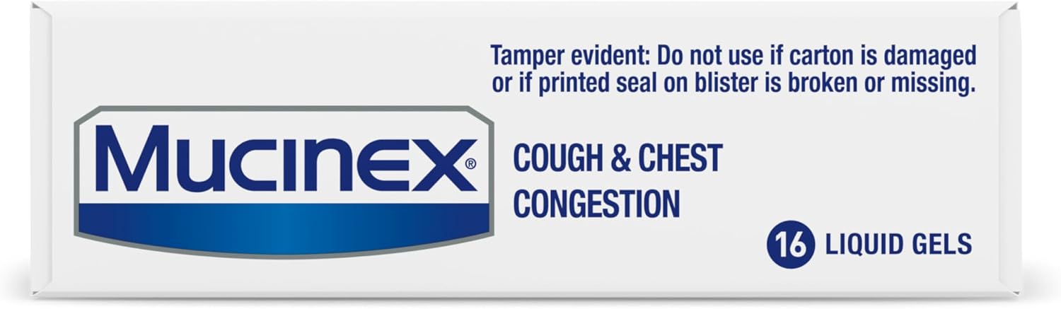 Mucinex Cough & Chest Congestion High Blood Pressure Liquid Gels, 16 ct. - Image 10