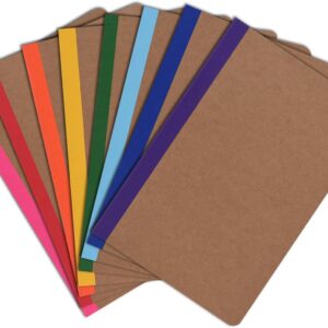 ZCZN 8 Pack Colorful Lined Notebooks Bulk, A5 Journals with 8 Colors, 60 Pages/30 Sheets, 8.3×5.5 Inch, College Ruled Paper, Travel Writing Journal Notebooks for Work,School(8 pack,8 colors-lined)