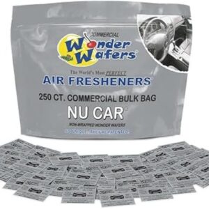Wonder Wafers 250 Count Unwrapped Automobile Professional Use Air Fresheners Car and Truck Detail (Nu Car)