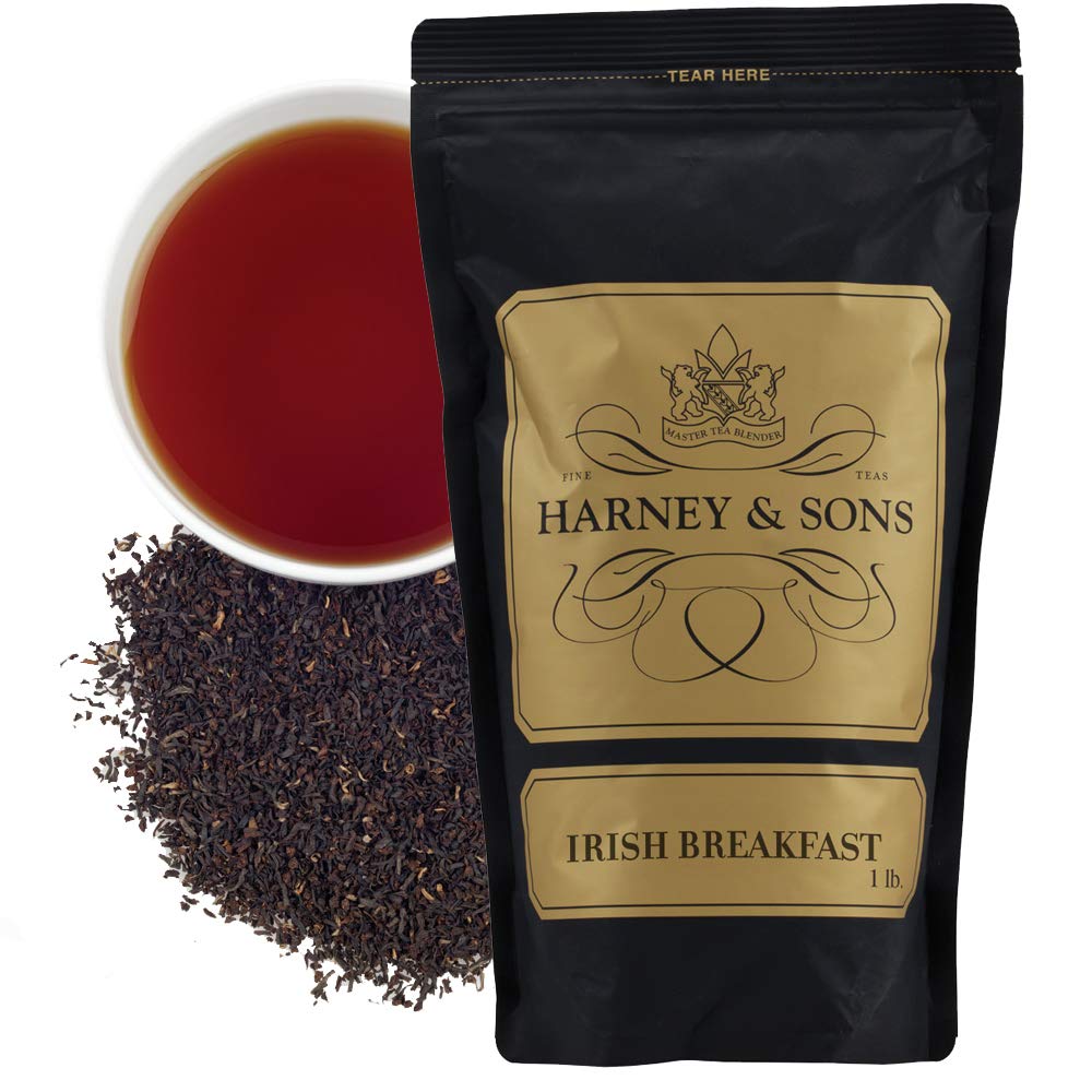 Harney & Sons Irish Breakfast Loose Leaf Black Tea – 100% Assam Bold Breakfast Tea, Caffeinated, 16 oz Bag - Image 2