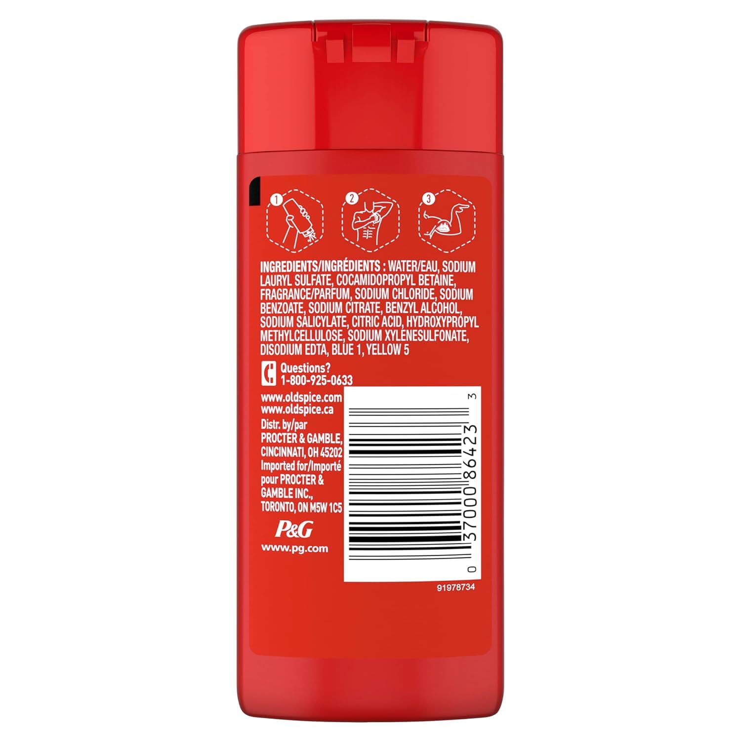 Old Spice Men's Antiperspirant & Deodorant Volcano with Charcoal, 2.6oz (Pack of 3) with Travel-Size Swagger Body Wash - Image 9
