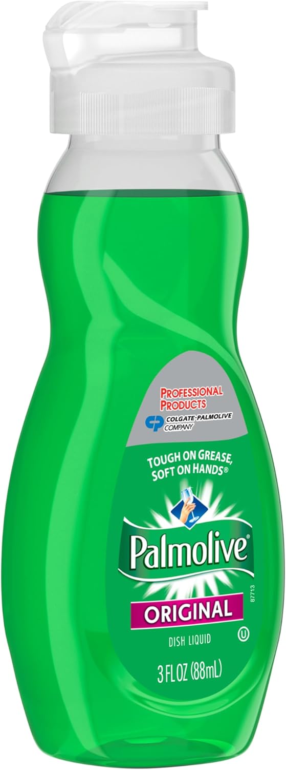 PALMOLIVE Dishwashing Liquid, Travel Dish Soap, Original Scent, Green, 3 Fluid Ounce Bottle (Case of 72) - Total of 216 Fluid Ounces - Dishwashing Liquid - Kitchen Soap & Cleaning Supplies - Image 4