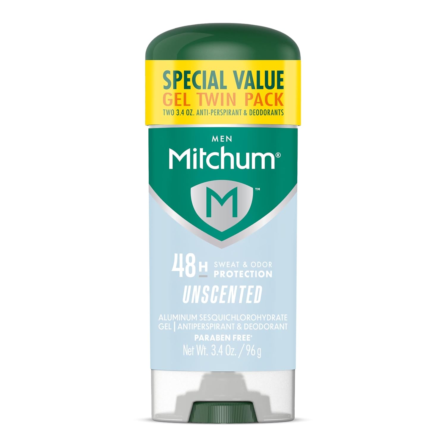 Mitchum Men’s Triple Odor Protection Antiperspirant & Deodorant Gel, Unscented, 48HR Protection, 2 pack Mitchum Men’s Triple Odor Protection Antiperspirant & Deodorant Gel, Unscented, 48HR Protection, 2 pack