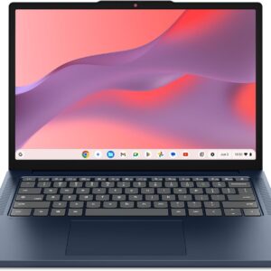 Lenovo Chromebook m 14″ – Everyday Laptop – Google Gemini – MediaTek Kompanio 540 CPU – 14″ WUXGA IPS Display – 8GB RAM – 64GB UFS Storage – Integrated Arm Mali-G57 MC2 GPU – Cosmic Blue