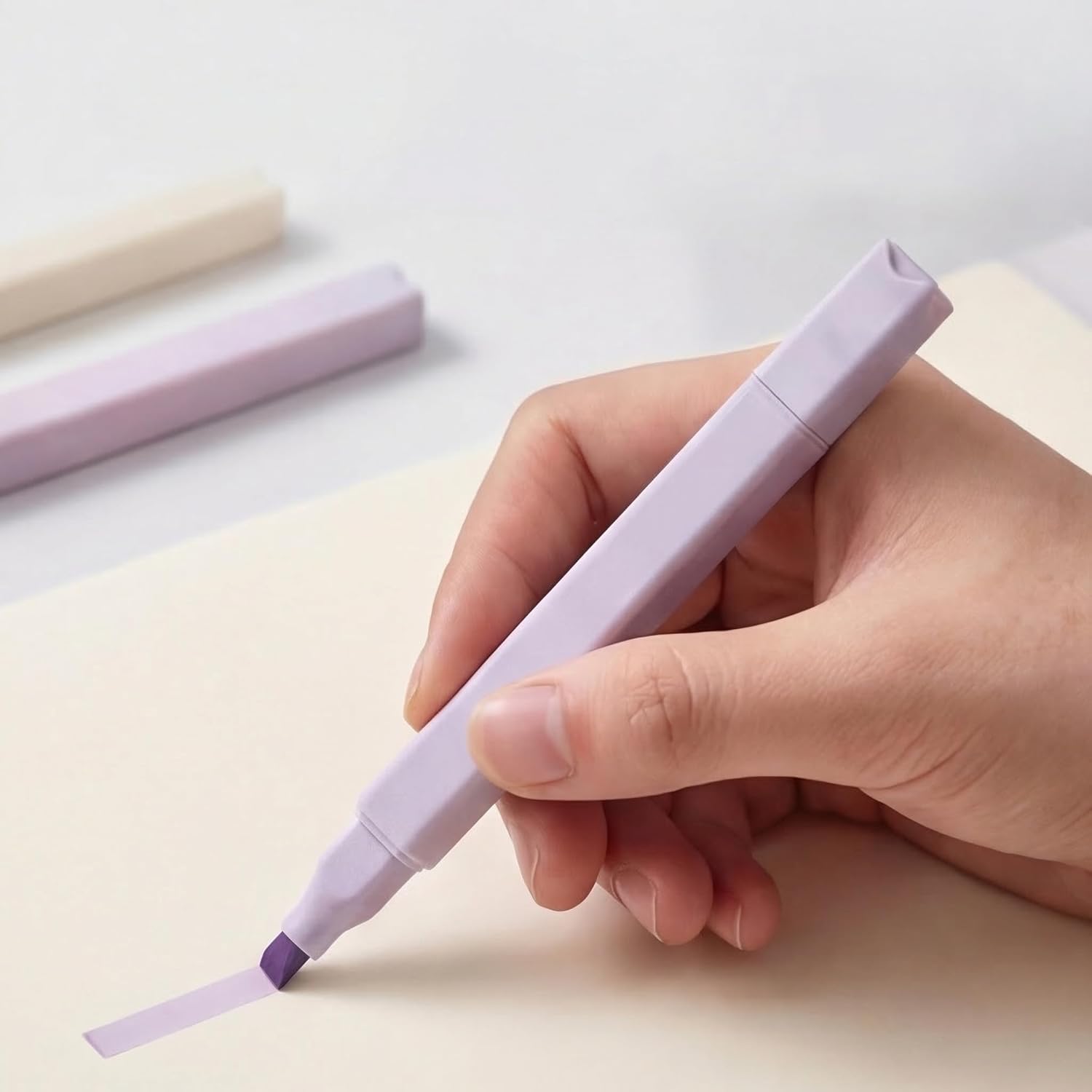 konket 12Pcs Aesthetic Cute Highlighters Bible Pastel Highlighters and Pens no bleed Assorted Colors Double-ended design for Office journaling supplies - Image 7