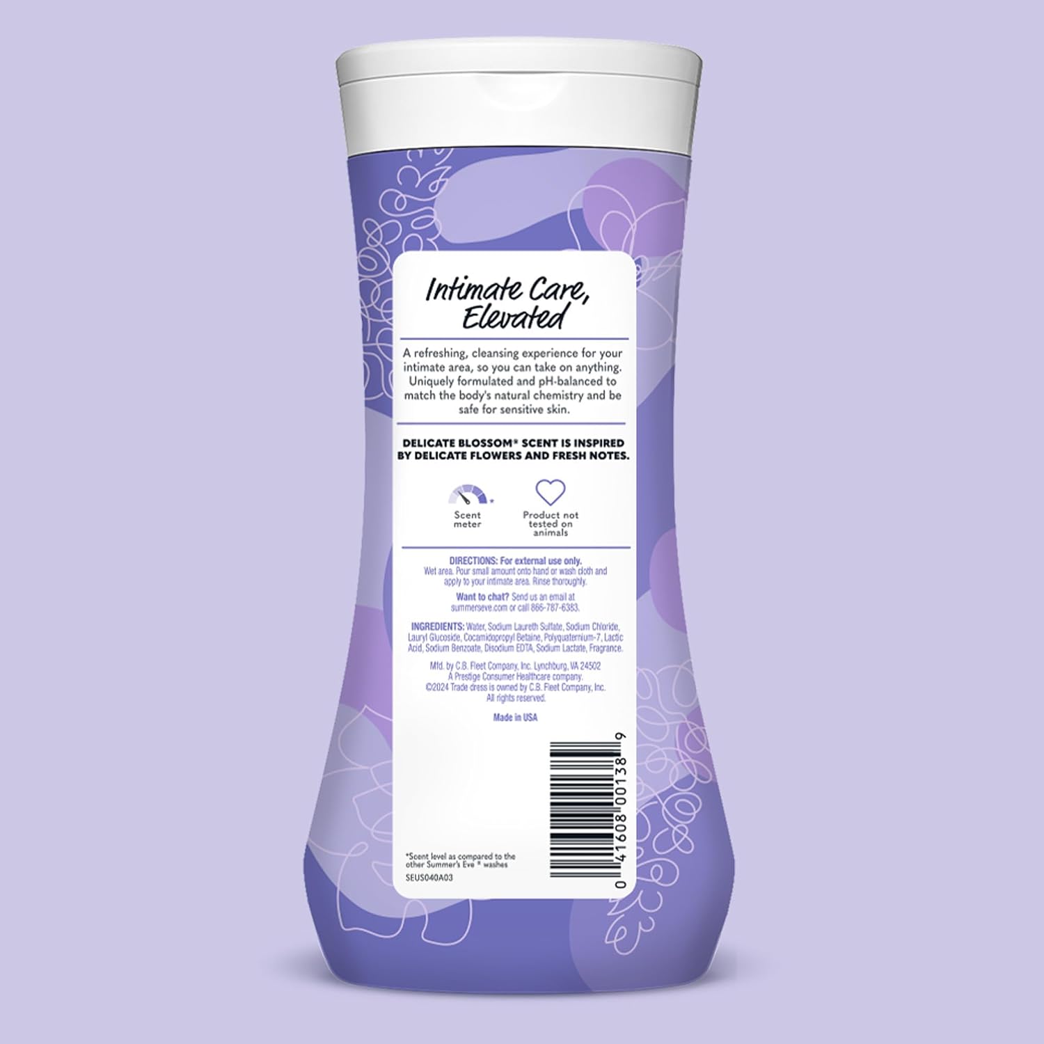 Summer’s Eve Feminine Wash, Delicate Blossom, Daily pH-Balanced Body Wash for Women, Feminine Care to Remove Vaginal Odor, Gynecologist Tested, 15 Fl Oz - Image 8