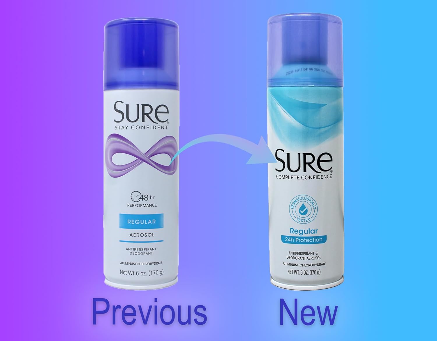 Sure Regular Scent Aerosol Antiperspirant and Deodorant - 24-Hour Protection for Men and Women - Fast Drying Spray Deodorant - 6 oz, Pack of 3 - Image 7
