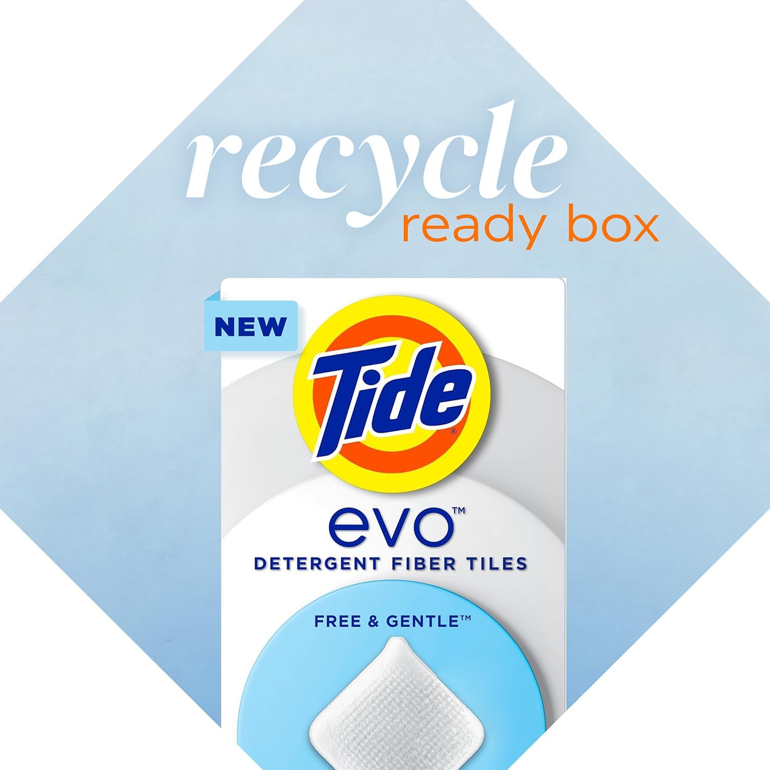 Tide evo Laundry Detergent Free & Gentle Works on 100% of Common Stains Concentrated Travel Detergent HE Compatible and Instant Dissolve Fights Stains Better than Leading Detergent Sheet, 40 Count - Image 8