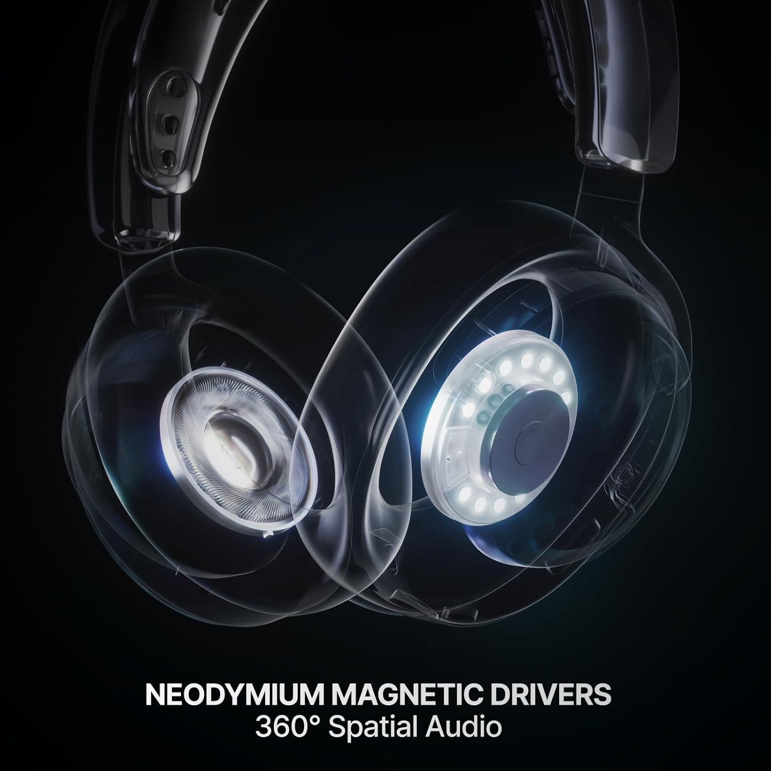 SteelSeries Arctis Nova 7P Wireless Gen 2 Gaming Headset - Real-Time App Control, 50+ HR Play, Neodymium Magnetic Drivers, Mix 2.4GHz/Bluetooth, PS5, PS4, PC, Switch 1/2, Mobile - White - Image 6