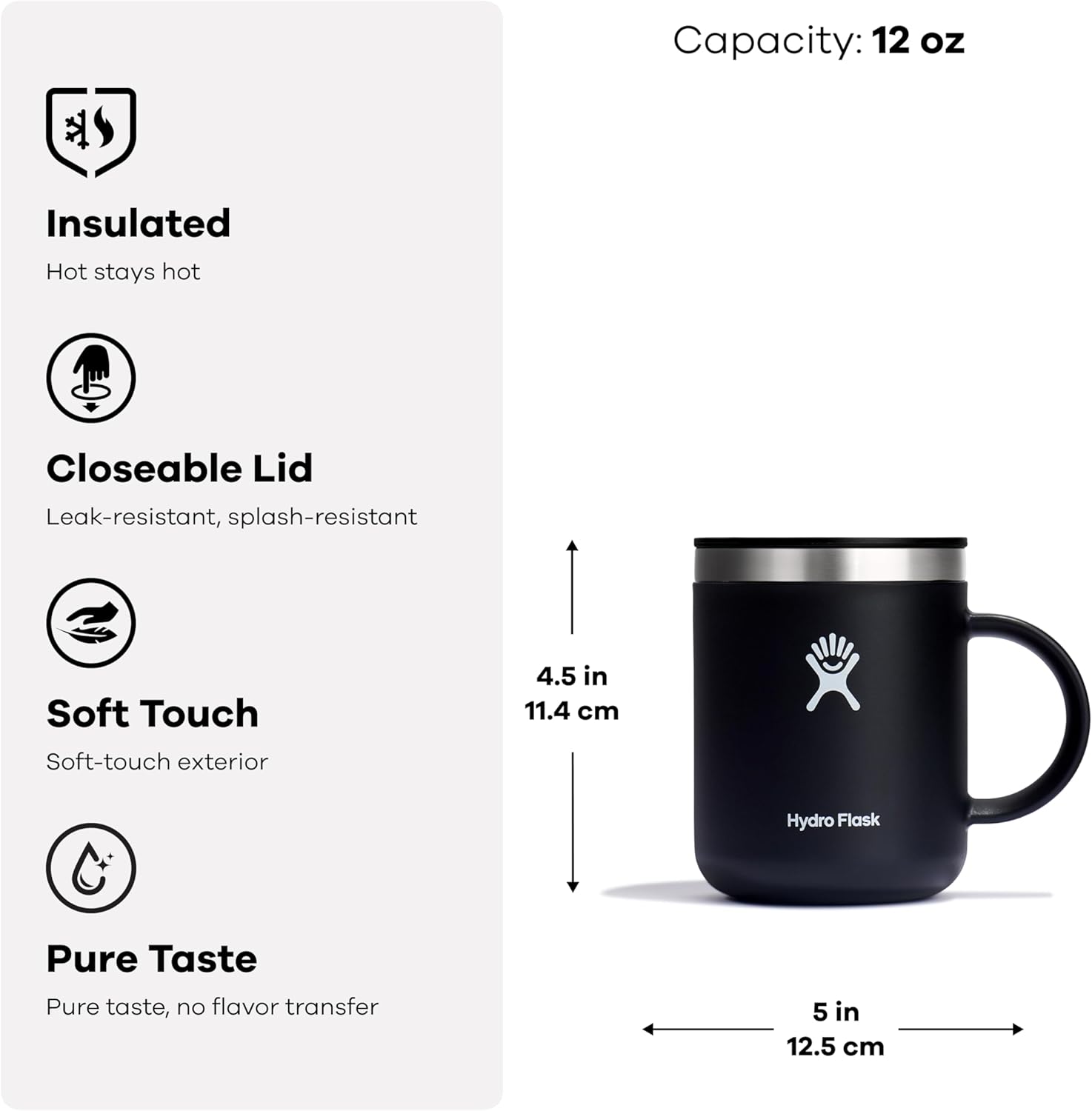 Hydro Flask Coffee Mug – Insulated Stainless Steel, Non Spill, Leak Resistant Travel Mug 12 Oz Agave Green - Image 7