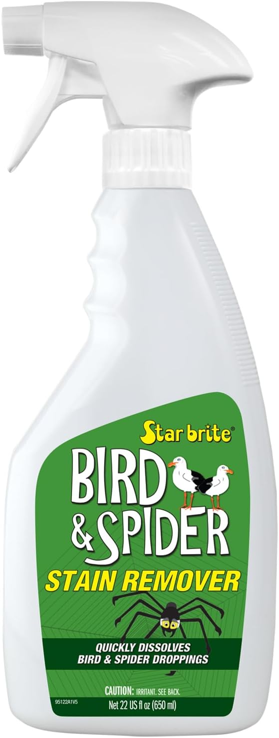 STAR BRITE Spider & Bird Stain Remover Spray - Quickly Dissolve Bird Droppings & Clean up Spider Mess - Won't Remove Polish or Wax (095122SS) - Image 2