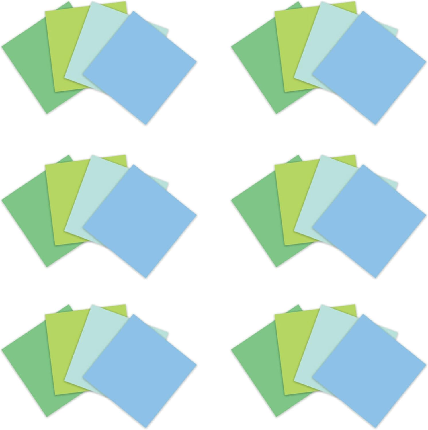 Post-it 100% Recycled Paper Super Sticky Notes, 3 in. x 3 in., 24 Pads, 70 Sheets per Pad, Oasis Collection, School Supplies and Office Products - Image 10