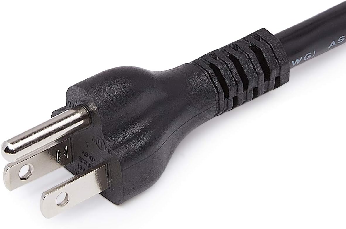 Amazon Basics Extension Cord, 10 Ft, 3 Prong Outlet Extender, Indoor, 13 Amps, 125V, Black - Image 4