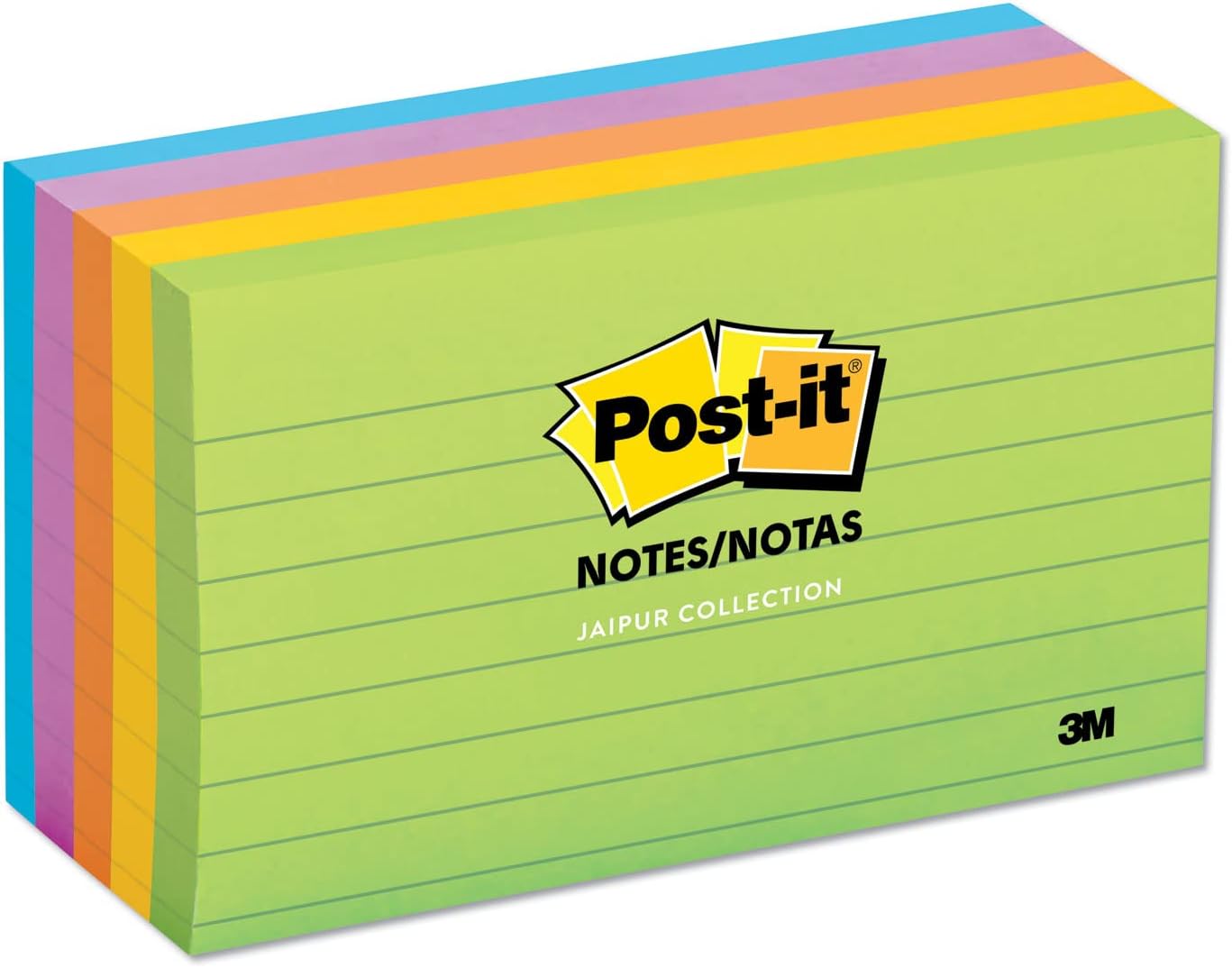Post-it Notes, 3 in x 5 in, 5 Lined Sticky Notes Pads, 100 Sheets per Pad, Floral Fantasy Collection, School Supplies and Office Products - Image 5