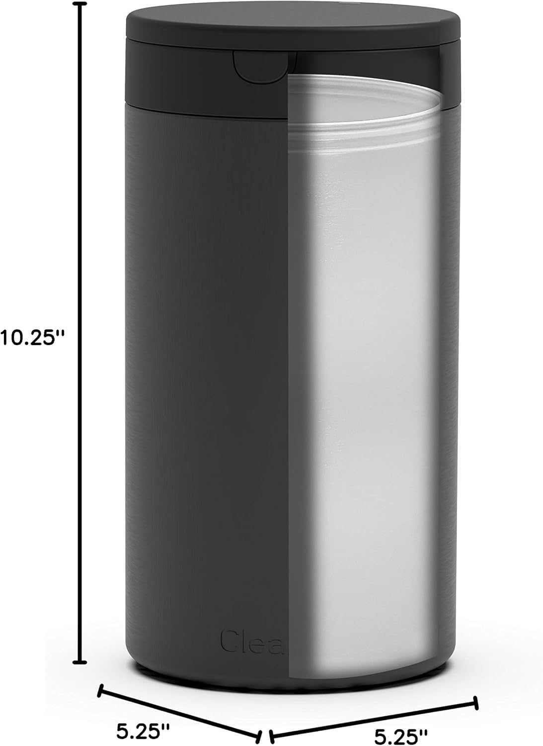Spectrum Disinfecting Wipes Container Refillable Stainless Steel Wipe Holder for Bathroom Kitchen School Classroom, Reusable Push Button Wet Wipe Dispenser for Disinfect Cleaning Countertop, Black - Image 7
