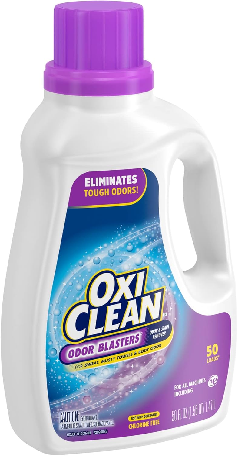 OxiClean Odor Blasters Odor and Stain Remover Laundry Booster Liquid, 50 fl oz - Image 14