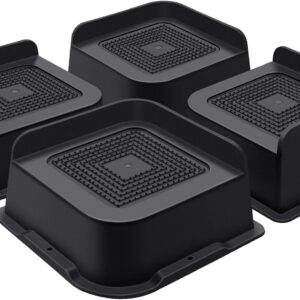 ANNKUT Bed Risers 2 Inch Heavy Duty, Furniture Risers for Bed Desk Table Sofa Couch,Oversized Bed Lifts Risers,Support up to 5000 Lbs(4 Pack Black)