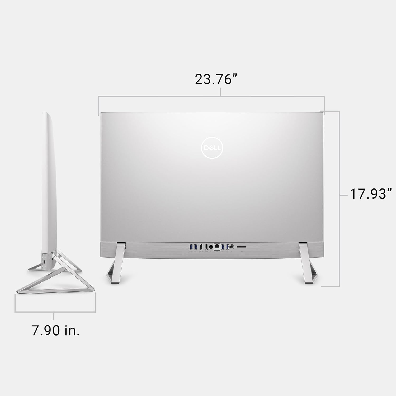 Dell 27 All-in-One Desktop ec27250-27-inch FHD (1920 x 1080) Display, Intel Core 5 Processor 120U, Graphics, 16GB DDR5 RAM, 512GB SSD, Windows 11 Home, Onsite Service - White - Image 9