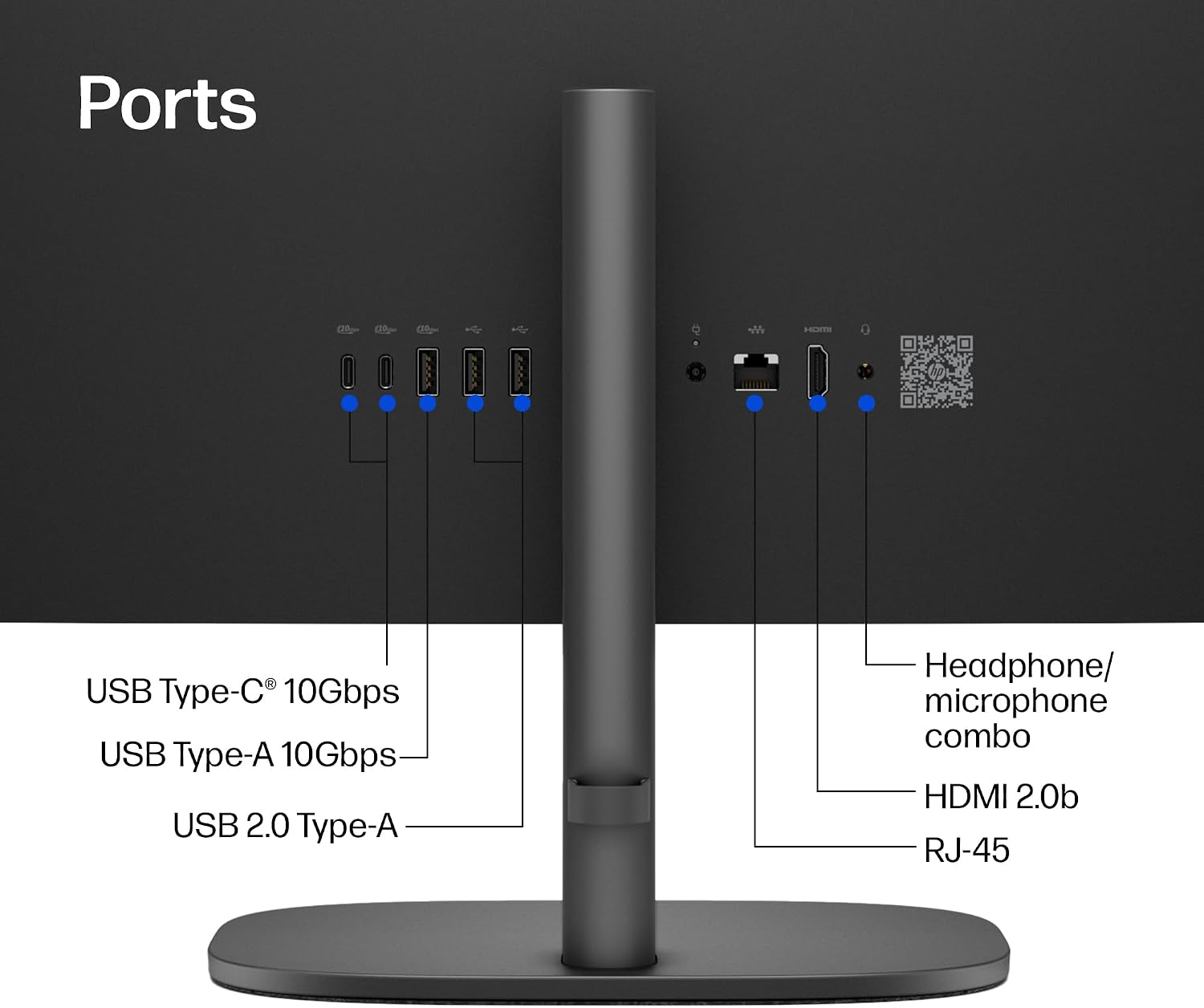 HP OmniStudio 27 inch All-in-One Desktop Next Gen AI PC, FHD Display, AMD Ryzen AI 7 445, 16 GB RAM, 512 GB SSD, AMD Radeon 840M Graphics, Windows 11 Home, Jet Black, 27-cw0102 (2026) - Image 7