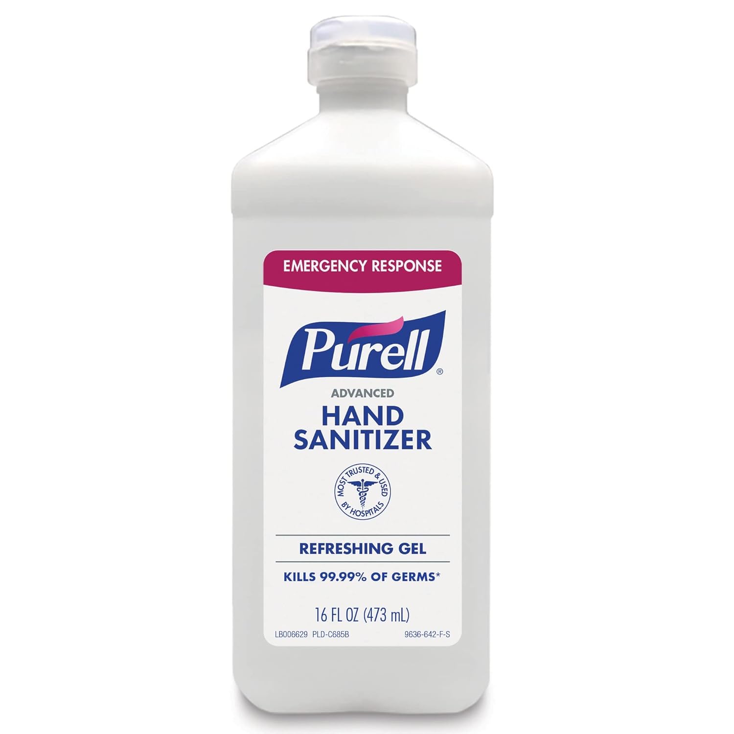 Purell Advanced Hand Sanitizer Refreshing Gel, Clean Scent, 16 fl oz Flip Cap Bottle (Pack of 12) - 9636-12-S - Image 2