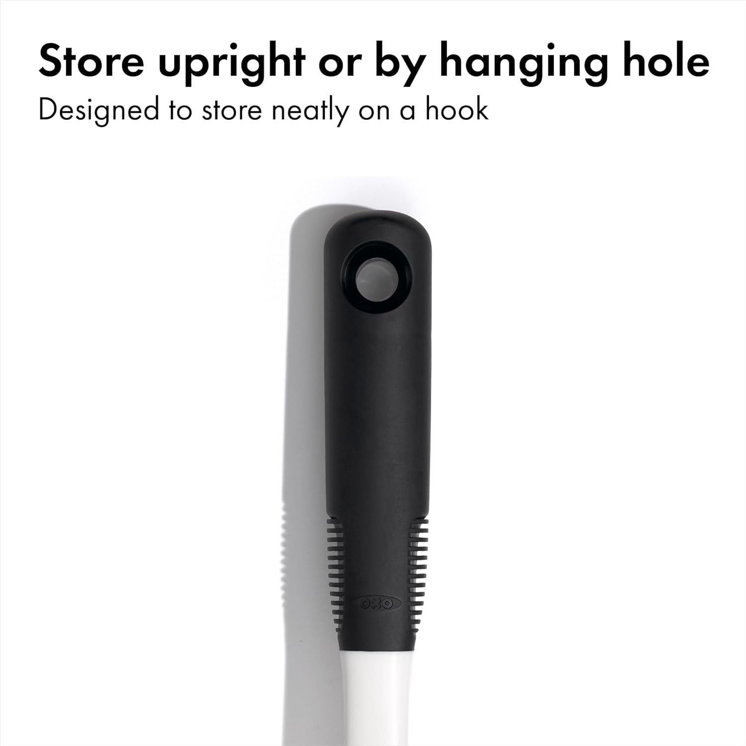 OXO Good Grips Dish Brush, Nylon Bristles with Built-in Scraper, Safe for Non-Stick Cookware, Non-Slip Handle, Dishwasher Safe - Image 5
