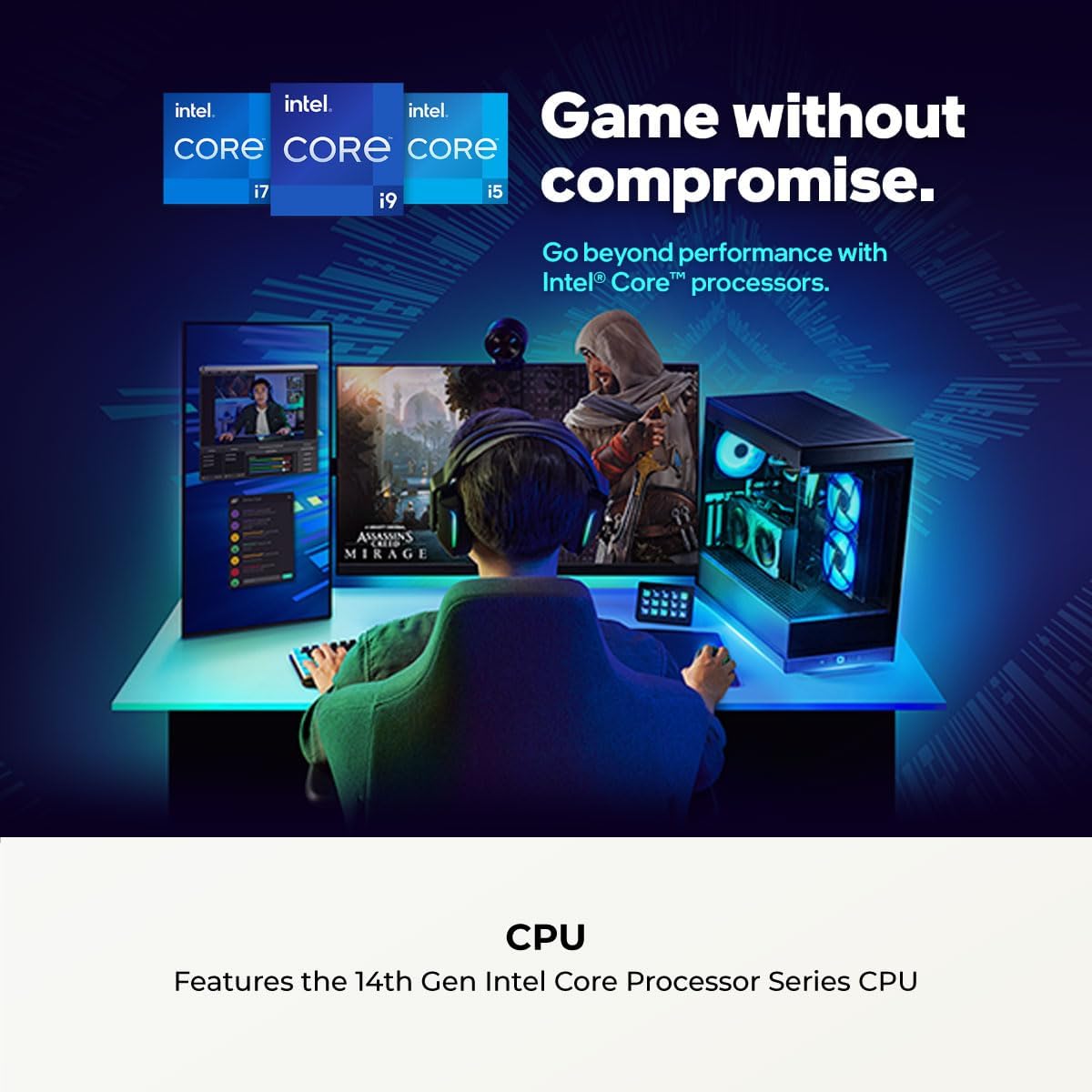 CyberPowerPC Gamer Xtreme Gaming PC, Intel Core i5-14400F 2.5GHz, GeForce RTX 5060 8GB, 16GB DDR5, 1TB PCIe 4.0 SSD, WiFi Ready & Windows 11 Home (GXiVR8060A47) - Image 6