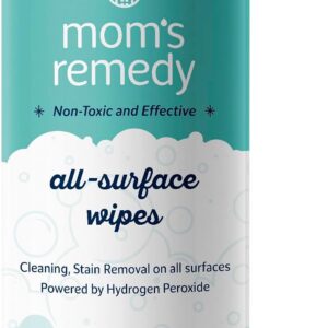 MOMREMEDY Hydrogen Peroxide Cleaning Wipes | All Purpose Cleaner and Stain Remover | Multipurpose for Kitchen, Bathroom, All Surfaces