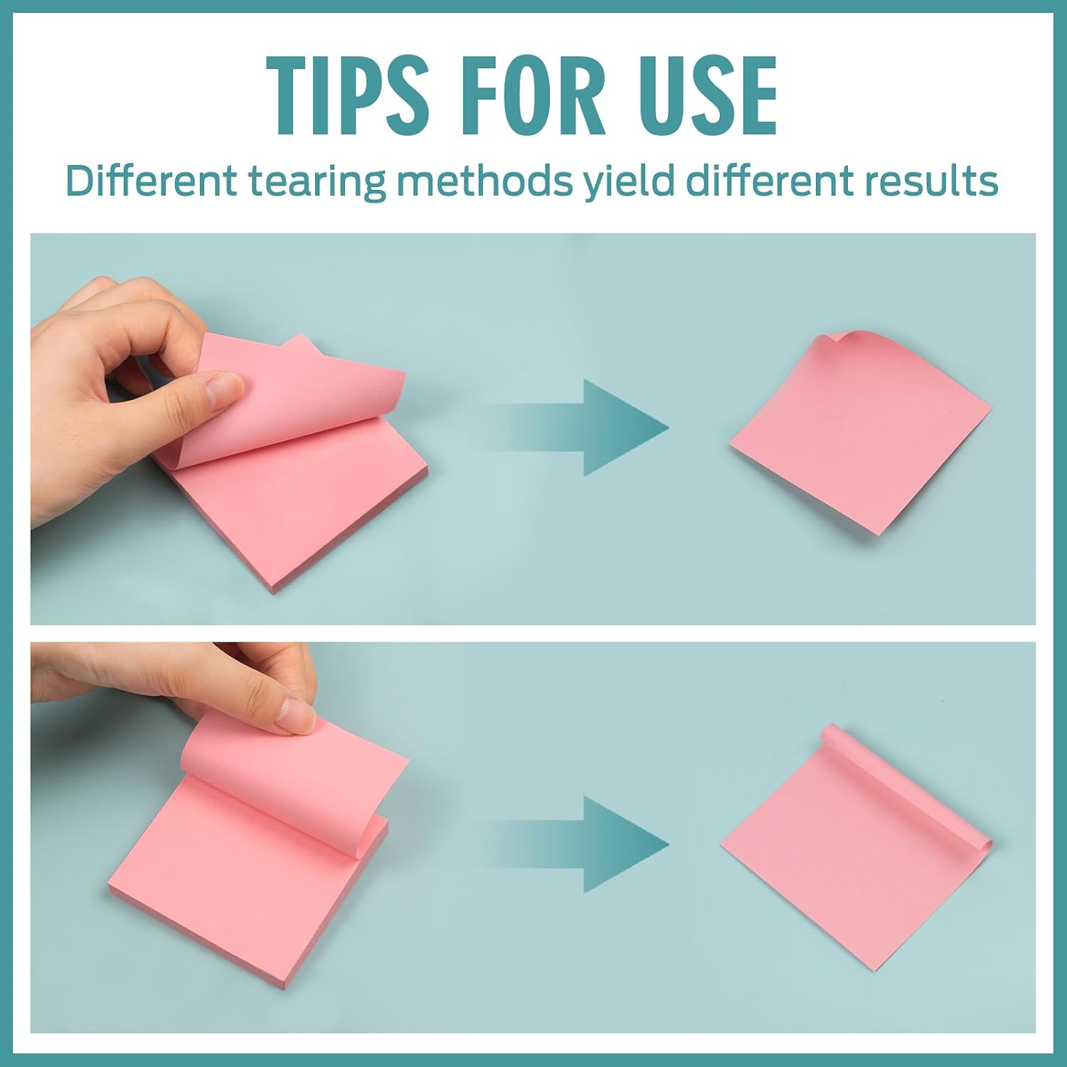 Sticky Notes 3x3 Small Self-Stick Pads, 48 Pads in 6 Pastel Colors, Cute Sticky Notes, Adhesive Memo Pads for Office, Home, School, Meetings, 100 Sheets/Pad - Image 6