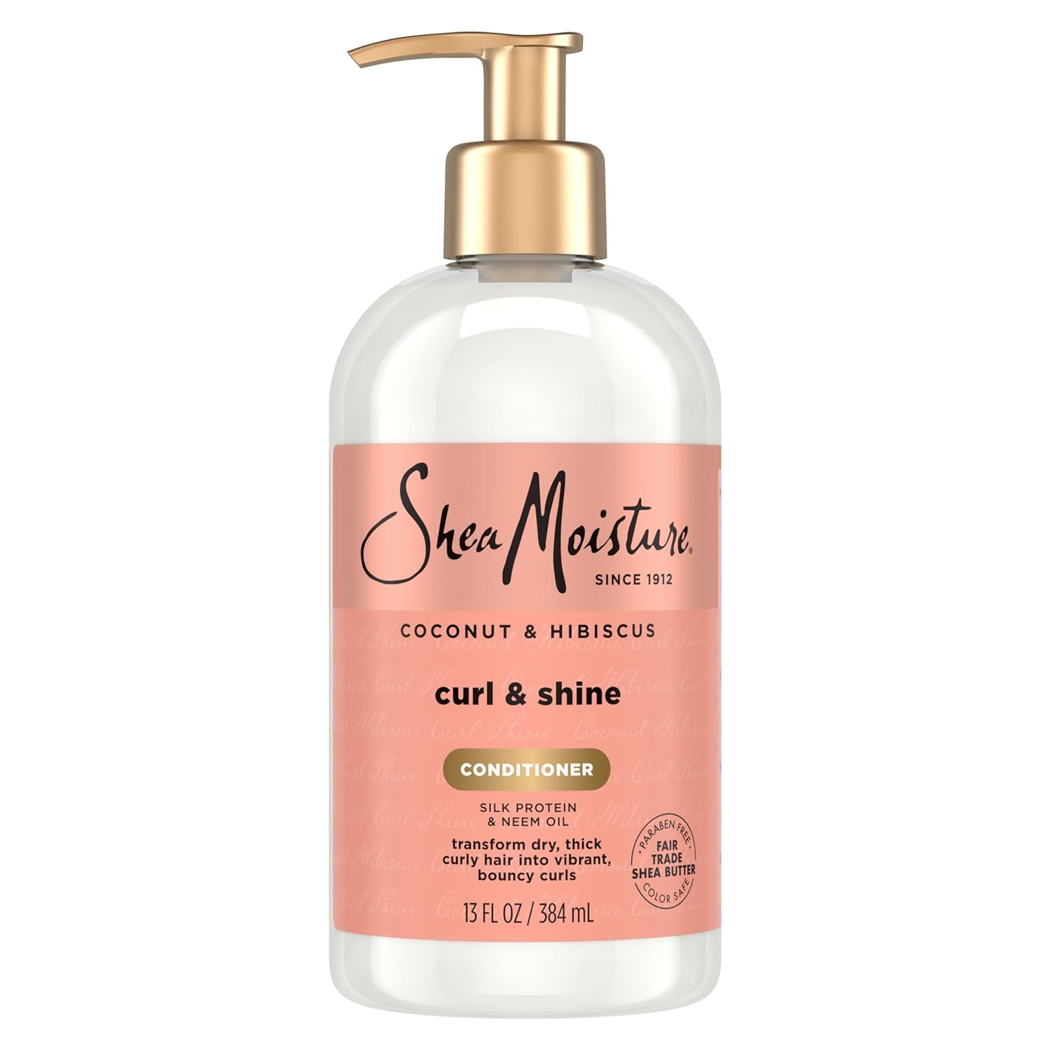 SheaMoisture Curl & Shine Conditioner Coconut & Hibiscus, for Thick, Curly Hair to Moisturize & Soften, 13 oz - Image 2