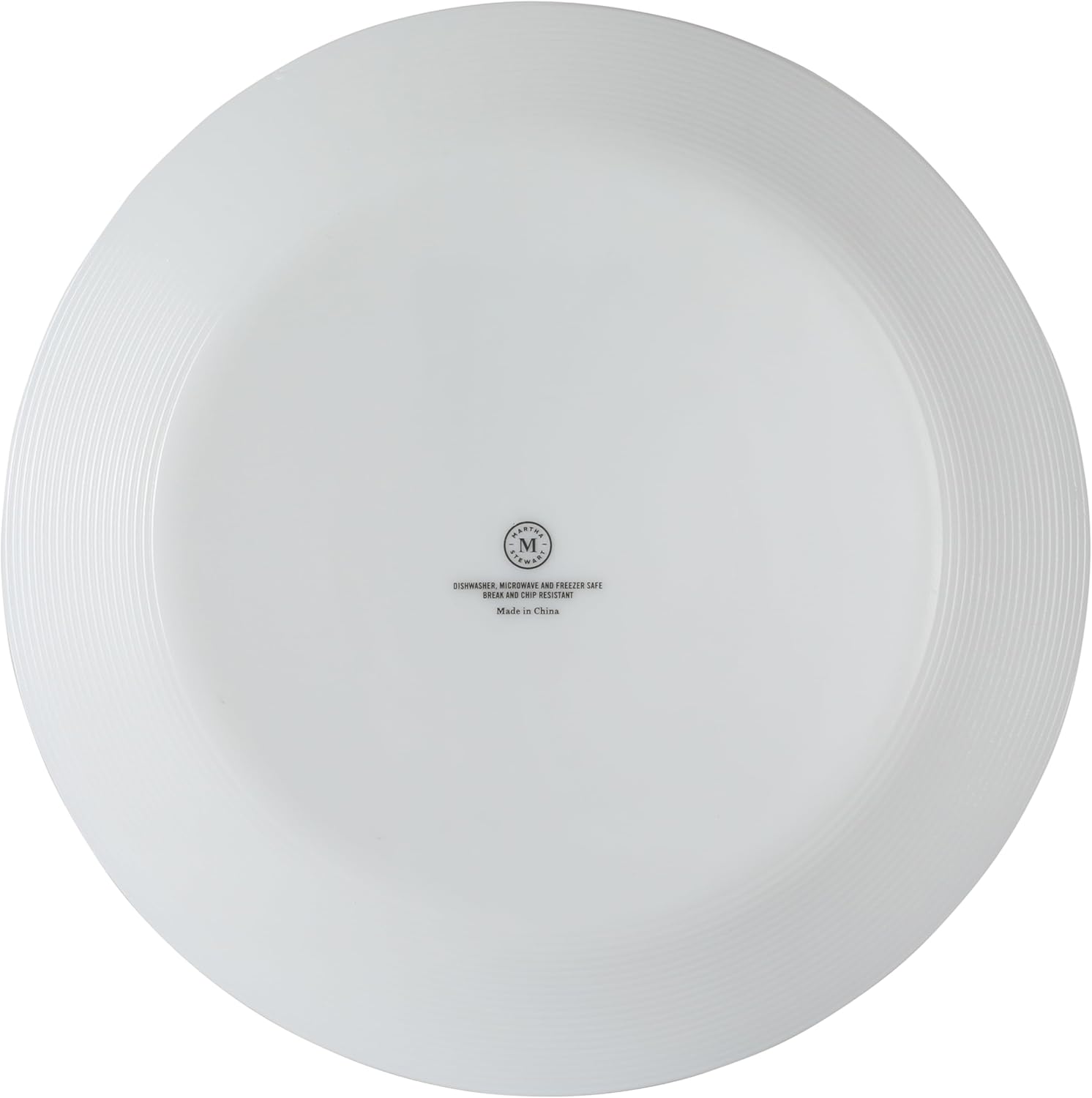 Martha Stewart Opalton Dinner Plates 6-Piece 10-Inch Plate Set – Chip and Break Resistant Opal Glass Plates - White - Image 8