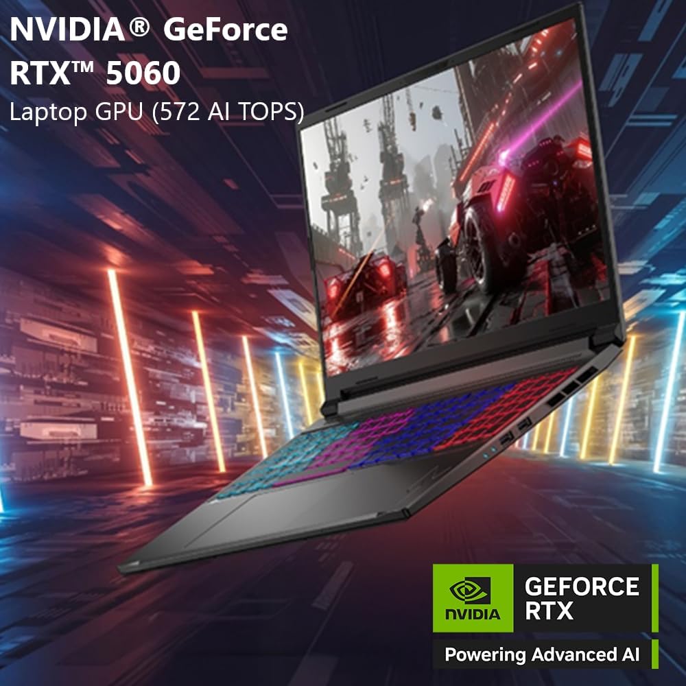 Acer Nitro V 16S AI Gaming Laptop | AMD Ryzen 7 260 Processor | NVIDIA GeForce RTX 5060 Laptop GPU (572 AI Tops) | 16" WUXGA IPS 180Hz Display | 32GB DDR5 | 1TB Gen 4 SSD | Wi-Fi 6 | ANV16S-41-R2AJ - Image 4