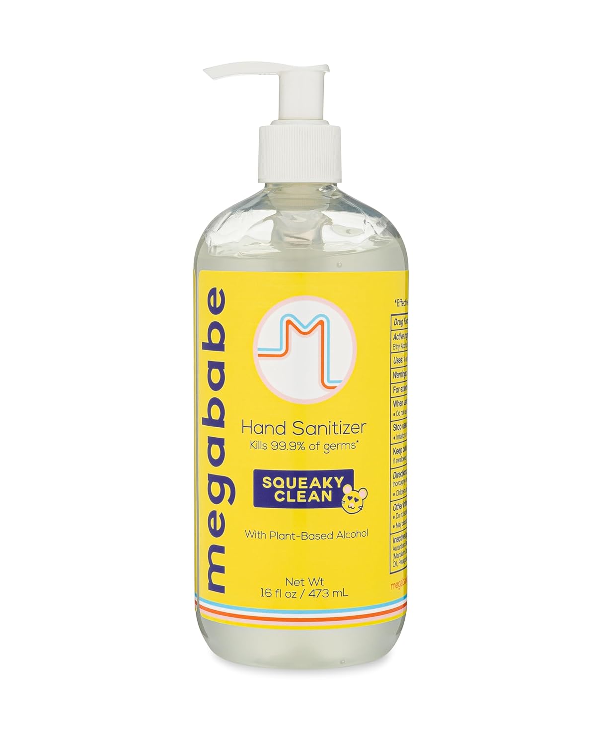 Megababe Squeaky Clean Hand Sanitizer Pump 16oz - Image 2