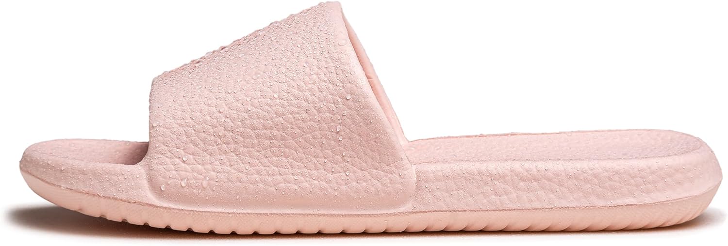 Happy Lily Shower Shoes for Women, Non-Slip Shower Slippers Quick-drying Material, Ultra-soft Lightweight Slide Sandals with Simple Style - Image 2