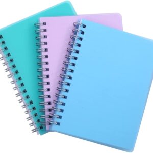 Spiral Notebook, 3 Pack Small Notebooks 4.3”x 5.7”,Mini Ruled Lined Journal, 480 Pages, College School Supplies Pocket Notebook for Work, Aesthetic Gift Office Supplies for Teen Girls,Boys
