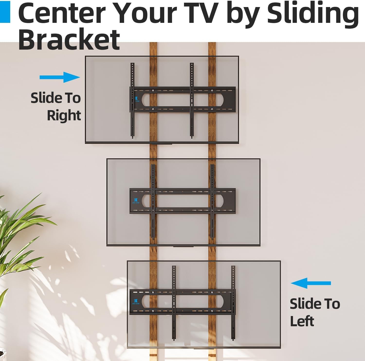 85 86 98 100 inch Heavy Duty TV Wall Mount for 55-120 inch Large TVs up to 220 LBS & 900x600mm Vesa, Ultra Slim Fixed TV Mount, Low-Profile TVS Bracket, 16" 24" 32" Wood Stud, Fit Most 65+ 75+ 120 TVs - Image 7