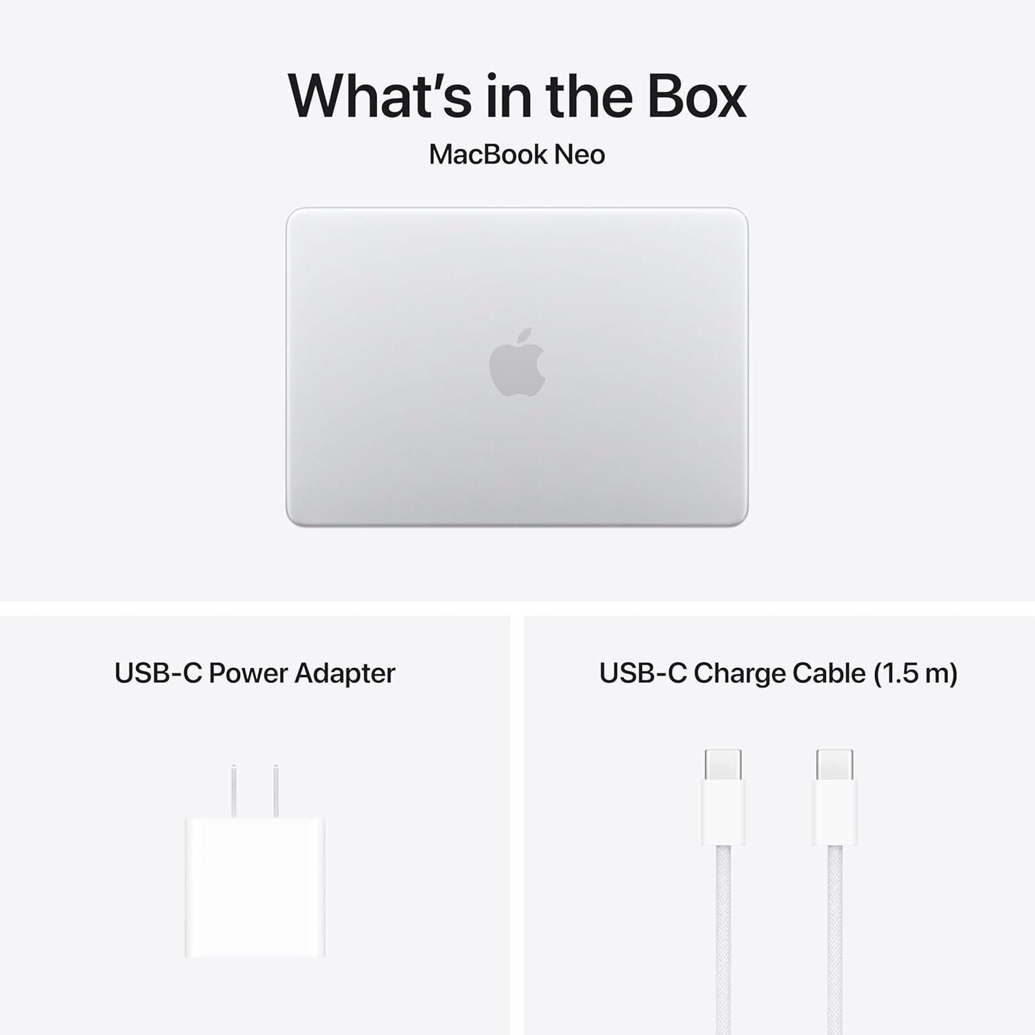 Apple 2026 MacBook Neo 13-inch Laptop with A18 Pro chip: Built for AI and Apple Intelligence, Liquid Retina Display, 8GB Unified Memory, 256GB SSD Storage, 1080p FaceTime HD Camera; Silver - Image 7