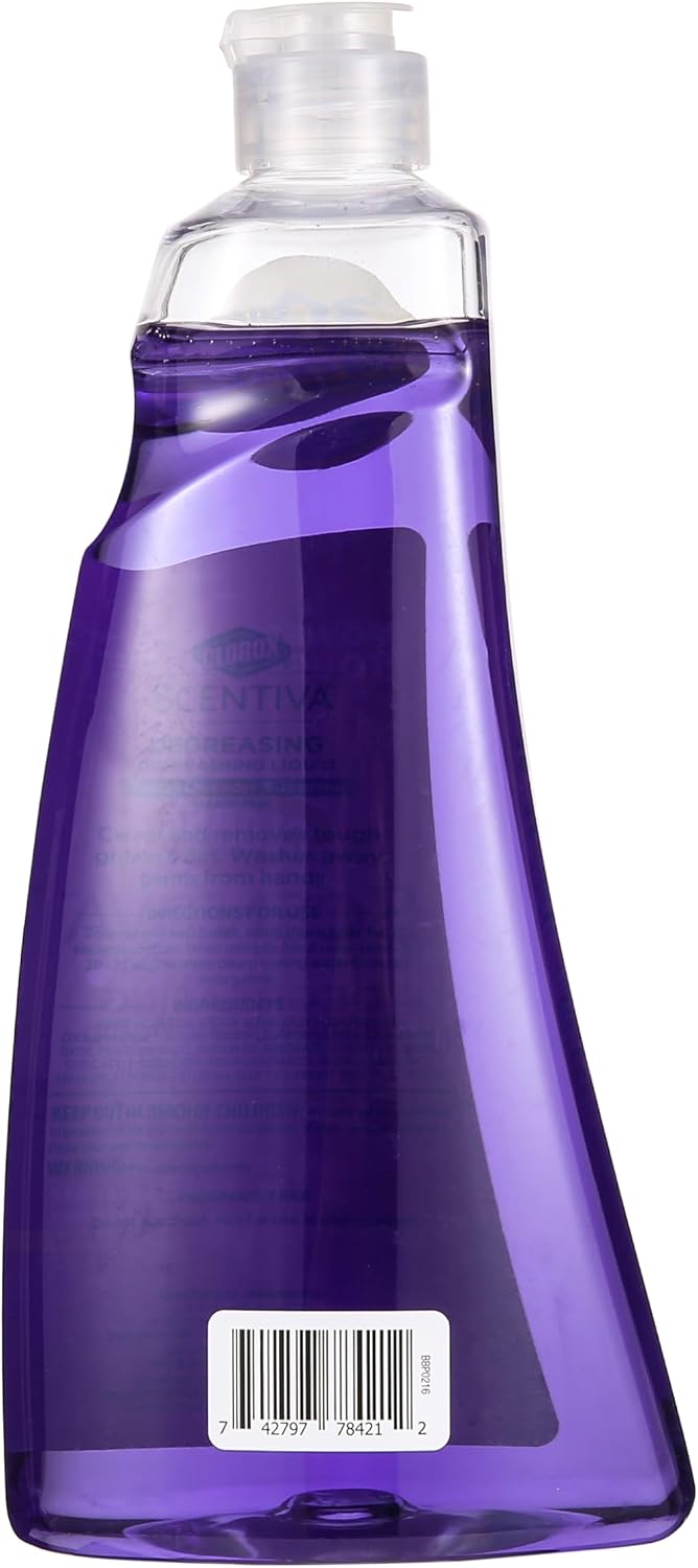 Clorox Scentiva Liquid Dish Soap, Tuscan Lavender and Jasmine Scent - Ultra-Concentrated Dishwashing Liquid That Cuts Through Grease and Food Residue, Bleach-Free, 26 Fl Oz - Image 4
