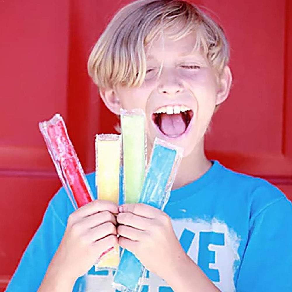 160 Disposable Ice Popsicle Mold Bags| BPA Free Freezer Tubes With Zip Seals | For Healthy Snacks, Yogurt Sticks, Juice & Fruit Smoothies, Ice Candy Pops| Comes With A Funnel (11"x2") - Image 7