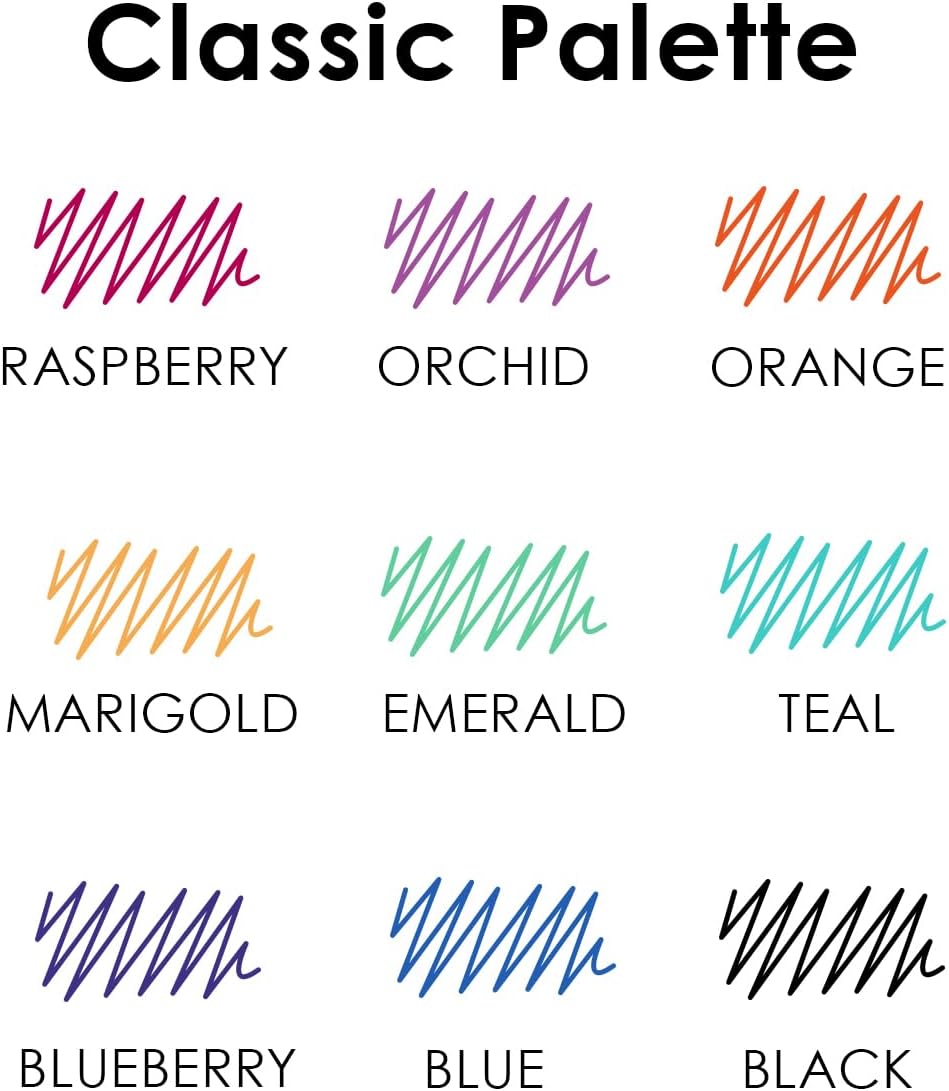 Grabie Erasable Gel Pens, Medium Point 0.7 mm Erasable Pens, Make Mistakes Disappear for Drawing Writing Planner, Pack of 9 Assorted Colors - Image 5