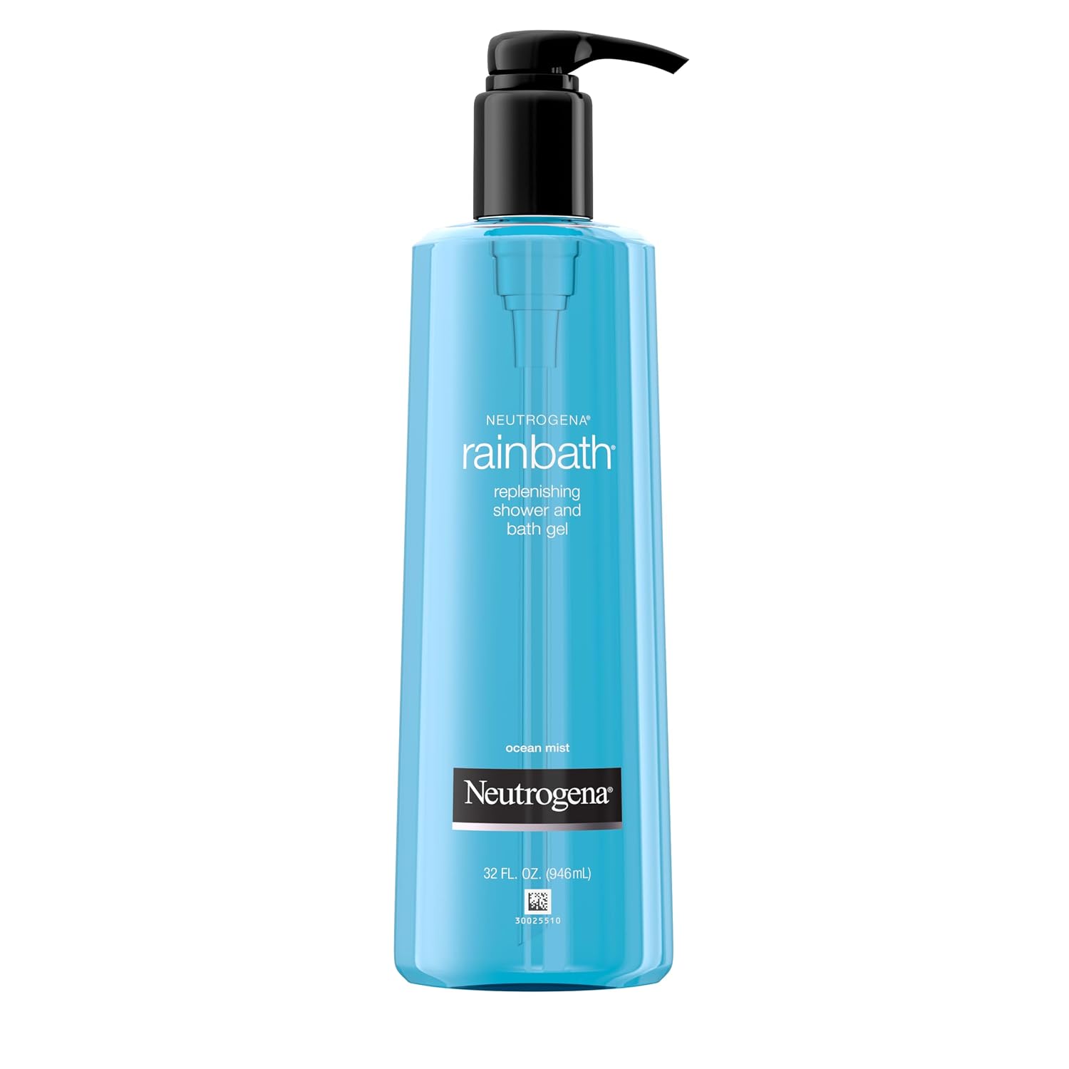 Neutrogena Rainbath Replenishing Shower and Bath Gel -Refreshing Body Wash with Moisturizing Formula for Soft Skin, Ocean Mist Scent, 32 fl. oz. (946 mL) Pump Bottle - Image 2