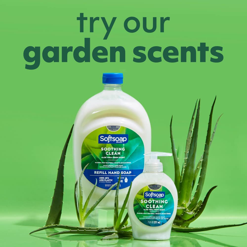 Softsoap Moisturizing Liquid Hand Soap, Soothing Clean Aloe Vera - 7.5 Fl Oz (Pack of 6) - Image 12