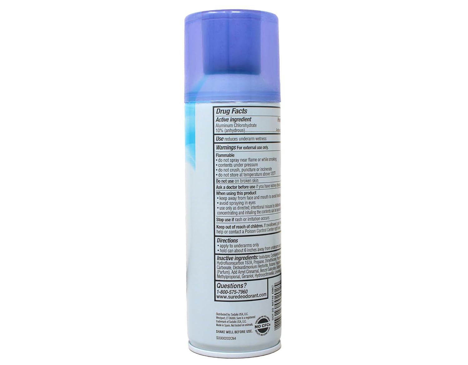 Sure Regular Scent Aerosol Antiperspirant and Deodorant - 24-Hour Protection for Men and Women - Fast Drying Spray Deodorant - 6 oz, Pack of 3 - Image 4