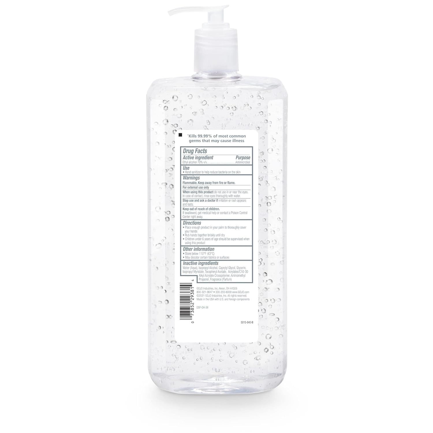 PURELL Advanced Hand Sanitizer Refreshing Gel, Clean Scent, 1.5 Liter Pump Bottle (Pack of 1) - 5015-04 - Image 7