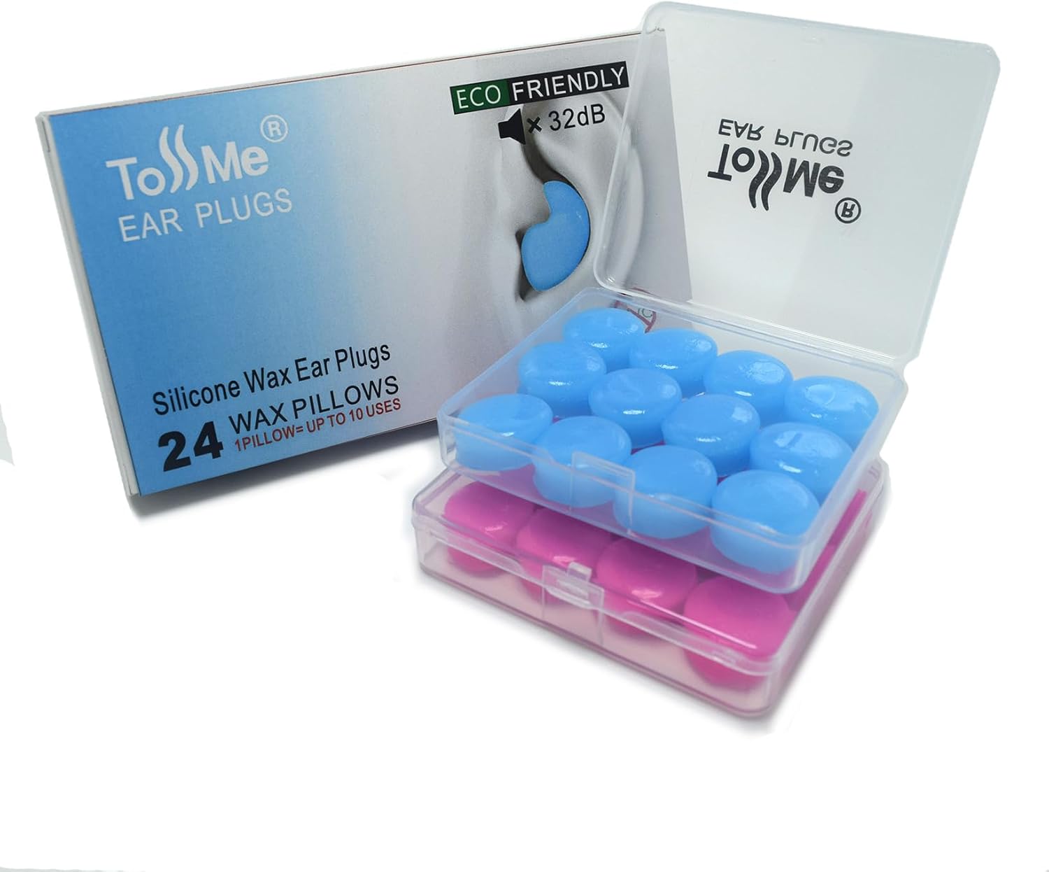 Ear Plugs for Sleeping - Noise reducing earplugs - earplugs for Swimming,Soft Silicone for Concerts, Swimming, Shooting, Snoring, Airplane, Musicians -32dB Sound Blocking Ear Protection (24Pillows) - Image 7