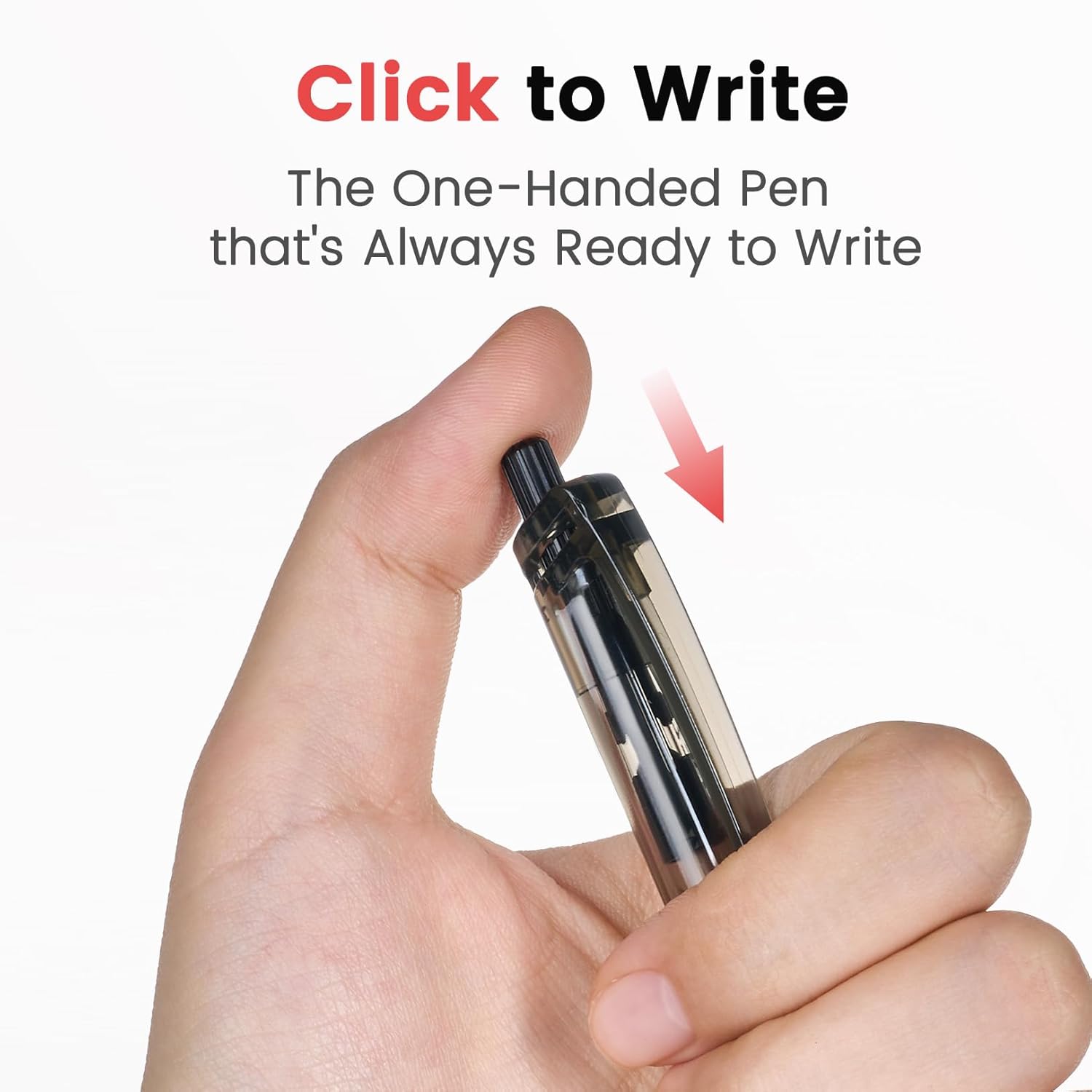 Sooez 40 Pack Bulk Pens Ballpoint, Smooth Writing Pens with Soft Grip, Retractable Black Ink Pens, Medium Point 1.0mm Pen for Journaling, Ballpoint Pen Office Supplies for Nurse, Server, Note Taking - Image 7