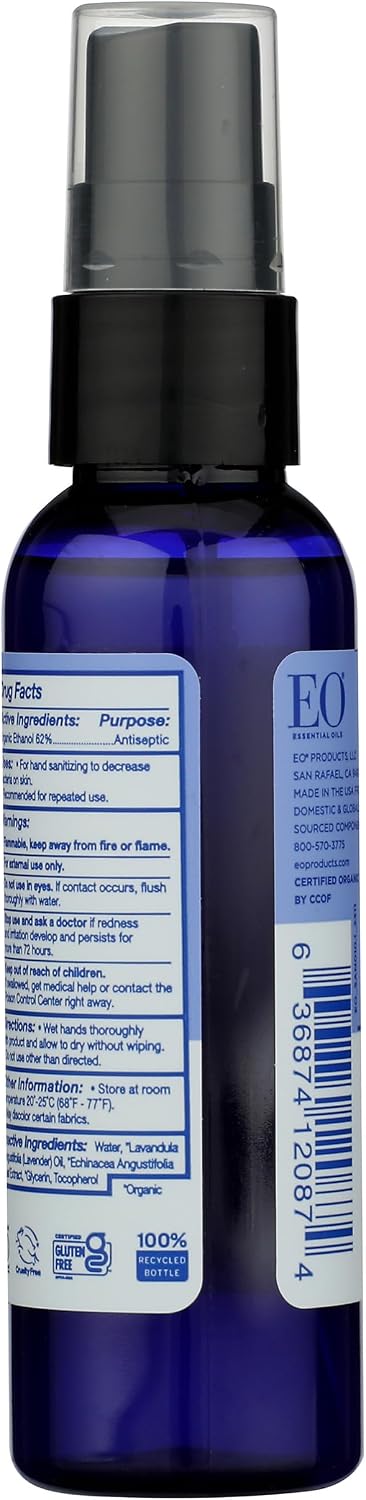 Hand Sanitizing Spray Organic Lavender EO 2 oz Liquid - Image 3