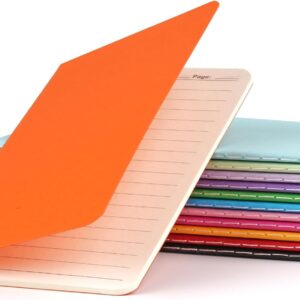 Hoiny 12 Pack Mini Pocket Notebook, 3.5 X 5.5 Inch Lined Small Journals for Kids, Colorful Cover Notepads for Traveler, Students, School Supplies, 30 Sheets/60 Pages, Memo Pad, Tiny Note Book Bulk
