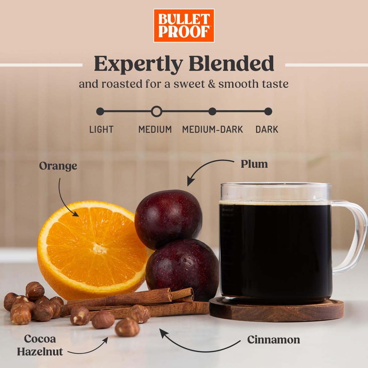 Bulletproof Original Medium Roast Ground Coffee, 100% Arabica Coffee, Tested for Toxins, Clean Coffee Sustainably Sourced, 12 Ounces (3 Pack) - Image 3